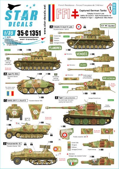 1/35 Ffi Part 1. Captured German Tanks