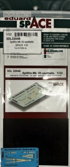 Eduard Sicherheitsgurte Spitfire Mk.Vb 1/32 Kotare