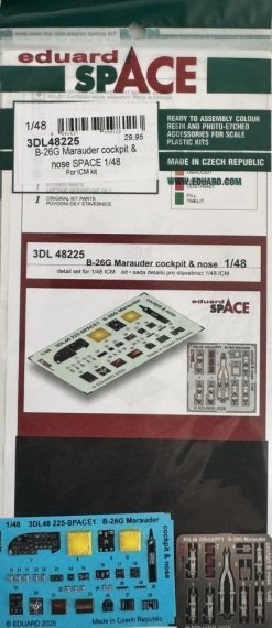 1/48 B-26G Marauder cockpit & nose for ICM