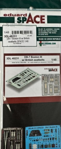 1/48 DB-7 Boston III with British seatbelts