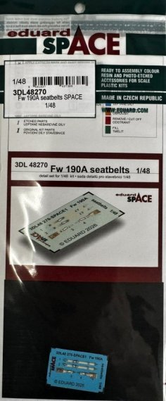 Eduard Ceintures de s�curit� Fw 190A 1/48