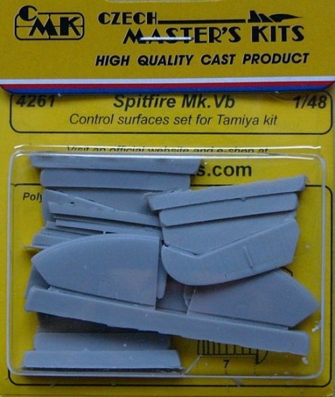 1/48 Spitfire Mk.Vb  Control surfaces set (TAM)