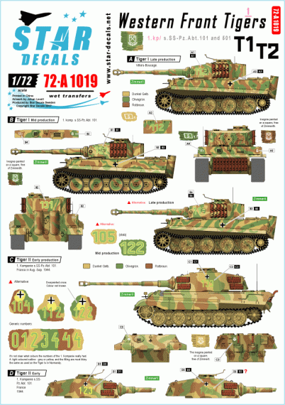1/72 Western Front Pz.Kpfw.VI Tigers Part 1