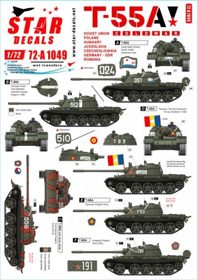 1/72 Soviet T-55A Cold War