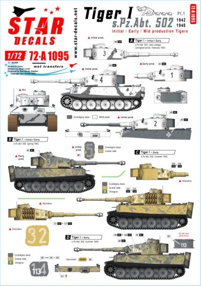 1/72 Tiger I. sPzAbt 502 Part 1.