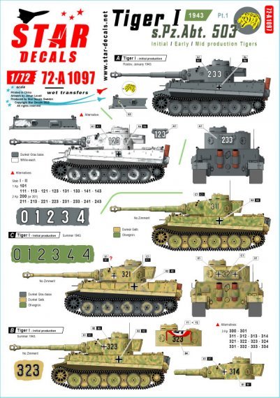 1/72 Tiger I s.Pz.Abt. 503 Part 1