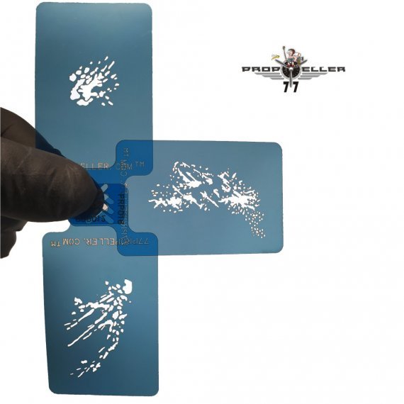 Airbrush Stencils fine details Set No.2