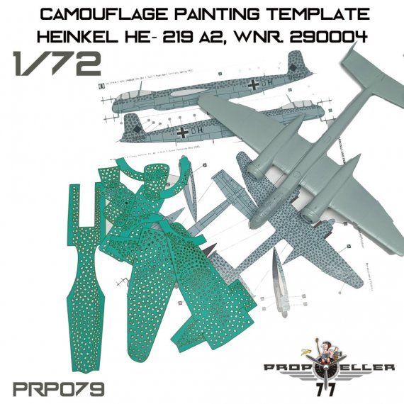 1/72 Heinkel He-219 A2 Camo paint.templates Vol.1