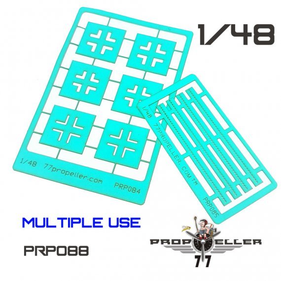 1/48 SET Luftwaffe Balkenkreuze Late & Wing walkway