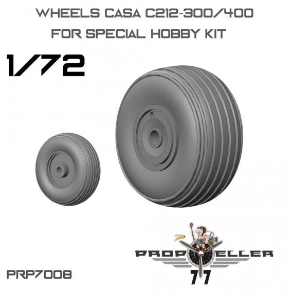 77PROPELLER Roues CASA C212-300/400 1/72 Special Hobby