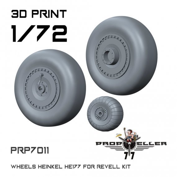 Roues 1/72 Heinkel He 177 pour Revell