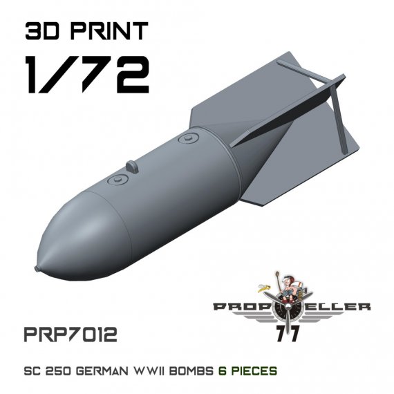 Propeller 1/72 Bombes Allemandes SC 250 WWII
