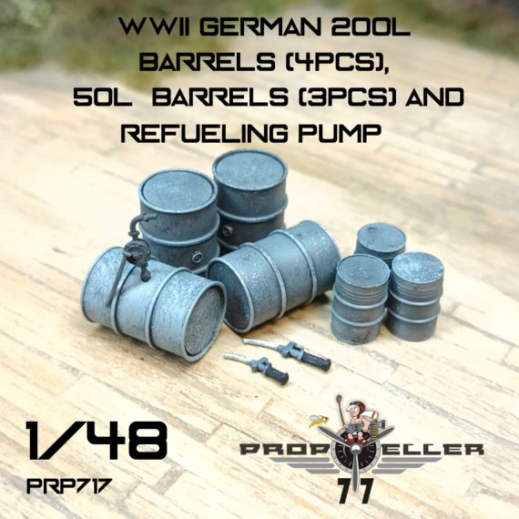 Propeller 1/48 Set F�ts 200l, 50l et Pompe Ravitaillement