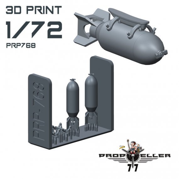 1/72 US 500 lb bomb for A-36 and P-51B/C.