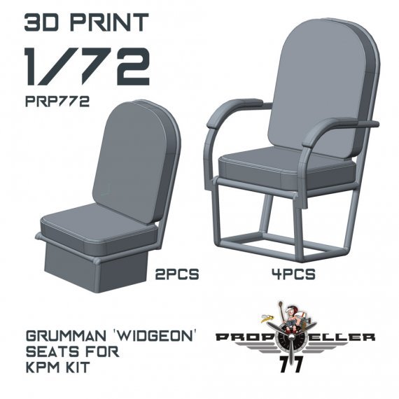1/72 Gruman Widgeon seats for KPM