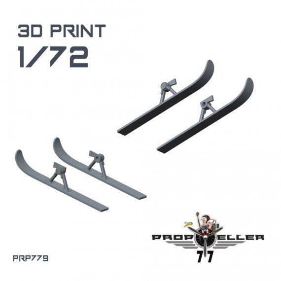 1/72 Avia BH-10 skis for KPM