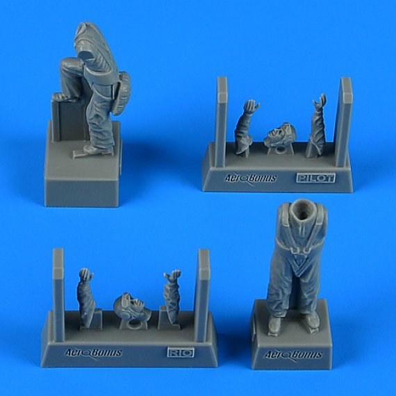 1/48 German Pilot WWII & Radioman for Fokker G-1