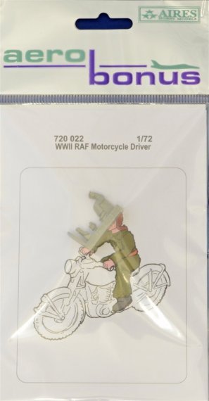 1/72 RAF Motorcycle Driver WWII