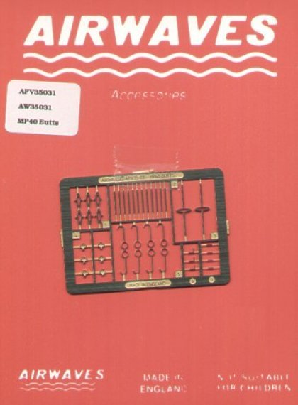 1/35 German MP-40 machine pistol butts and accessories