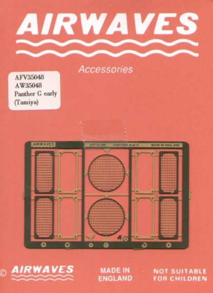 1/35 Pz.Kpfw.V Panther Ausf.G Early version grills