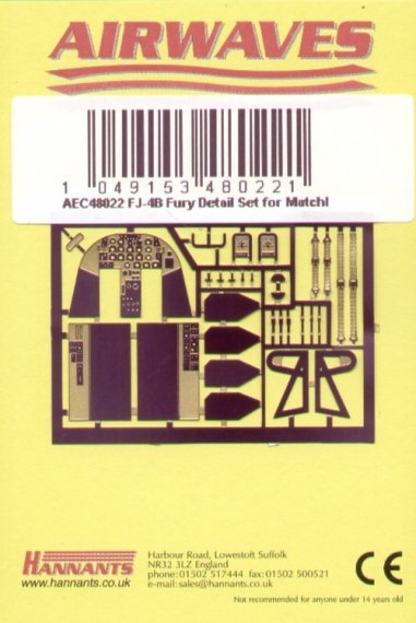 1/48 North American FJ-4B Fury Detail Set (Matchbox)