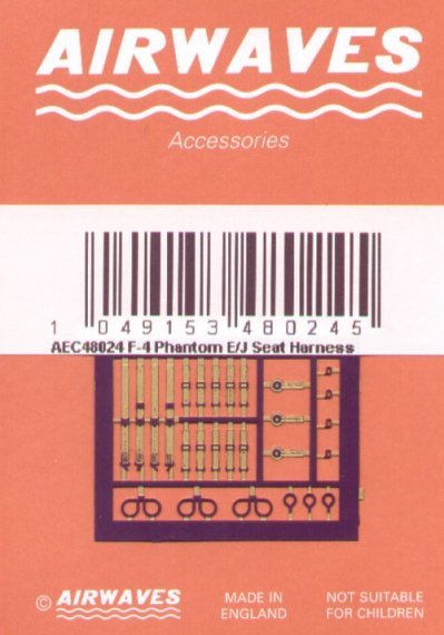 1/48 F-4E/J Phantom Seat Harness for use with Martin Baker MB Mk