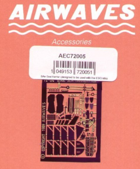 1/72 BAe Sea Harrier FRS.Mk.1 (designed to be used with ESCI kit