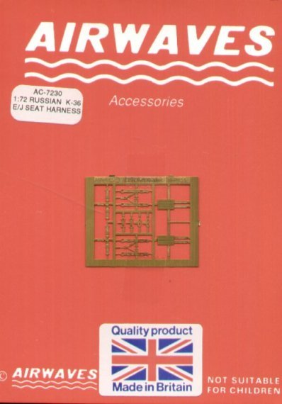 1/72 Soviet K-36 E/J seatbelts with harness