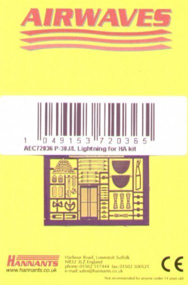 1/72 Lockheed P-38J/P-38L Lightning