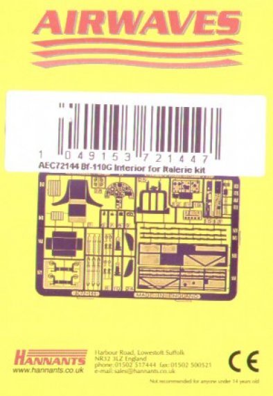 1/72 Messerschmitt Bf-110G Interior