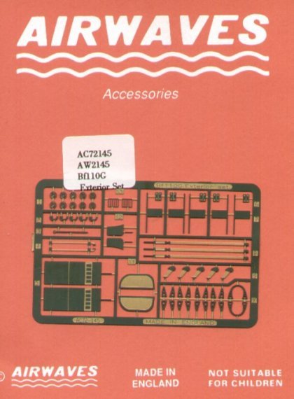 1/72 Messerschmitt Bf-110G Exterior for Italeri