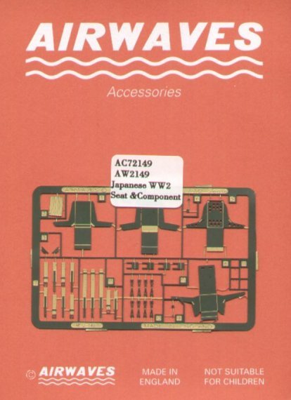 1/72 Japanese WWII seats x 3 different styles