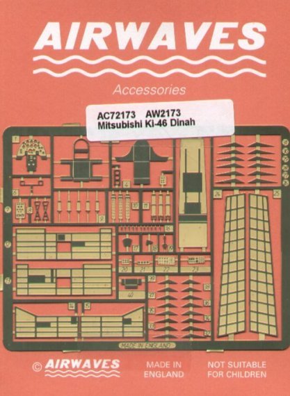 1/72 Mitsubishi Ki-46 90 parts (Airfix)