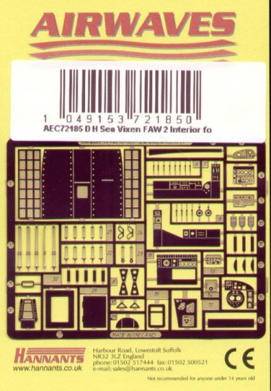 1/72 de Havilland Sea Vixen FAW.2 interior