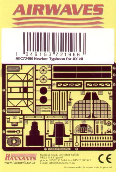 1/72 Hawker Typhoon Mk.IB (designed to be used with Airfix kits)