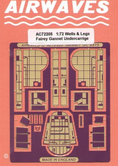1/72 Fairey Gannet undercarriage wheel wells and main doors