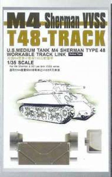 1/35 M4 Sherman VVSS T48 Workable Track