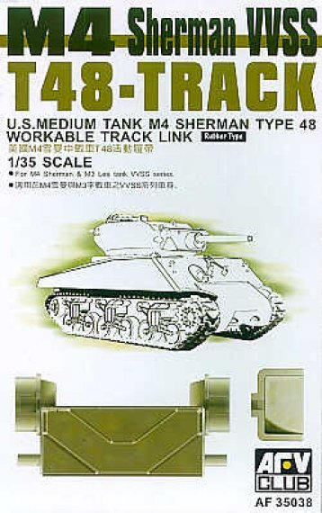 1/35 M4 Sherman VVSS T48 Workable Track