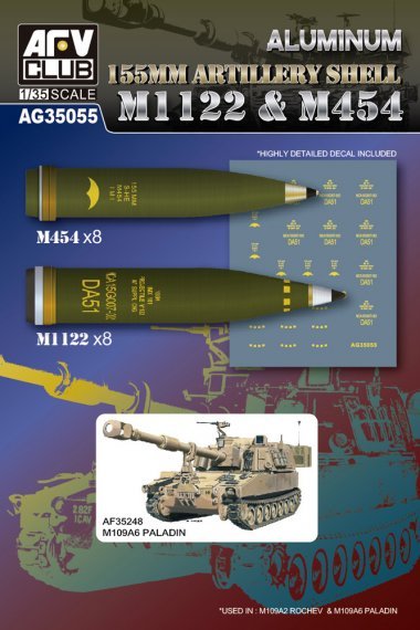 1/35 US M1122 & M454 155mm Artillery Shells
