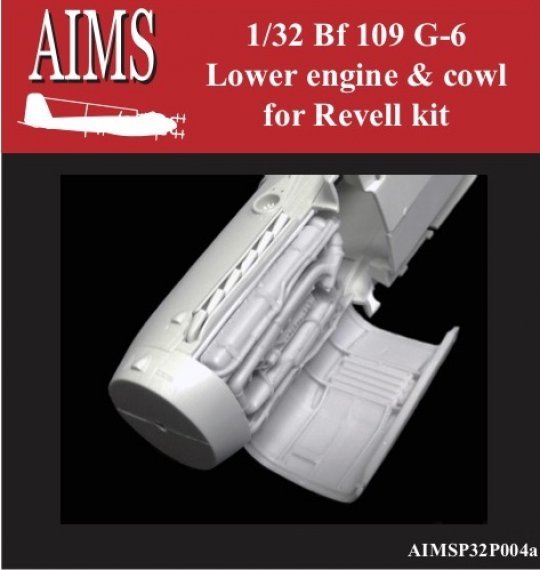 1/32 Messerschmitt Bf-109G-6 lower engine plug and cowl