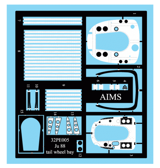 1/32 Junkers Ju-88A-1 tail wheel bay