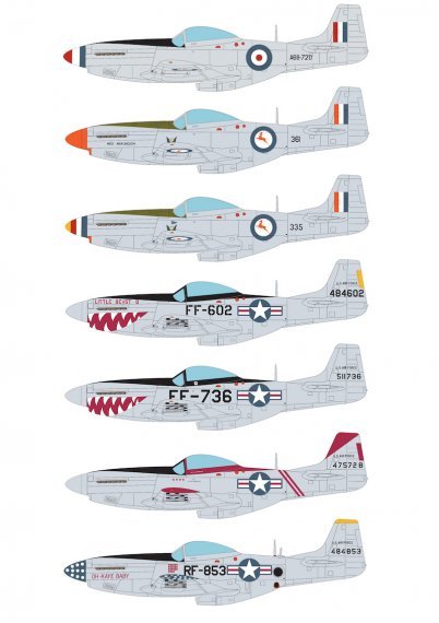 1/48 Korean War North-American P-51D Mustangs