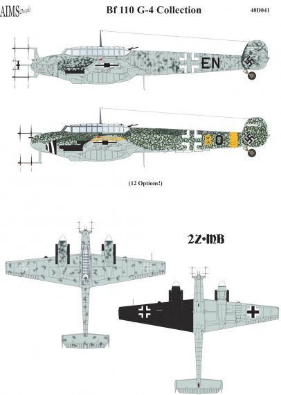 1/48 Messerschmitt Bf-110G-4 Collection