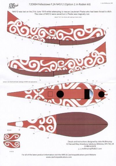 1/72 Scale Felixstowe F2A N4512