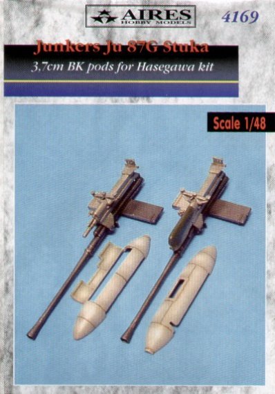 Aires Upgrade set: Ju 87G 2 x 3,7 cm Bordkanone pods