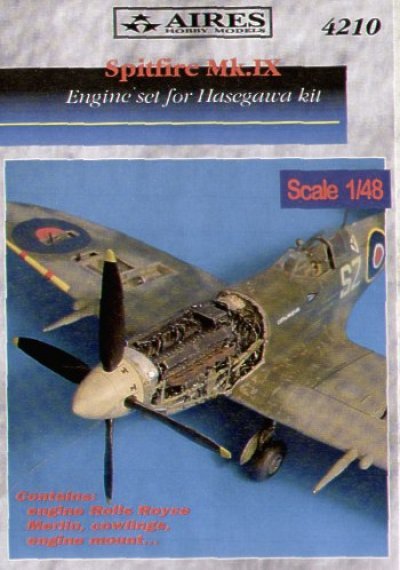 Aires Upgrade set: Spitfire Mk. IX detail engine set