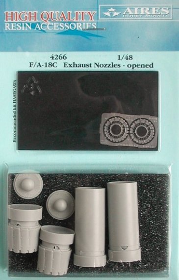 Aires Upgrade set: F/A-18C Hornet exhaust nozzles  opened posit