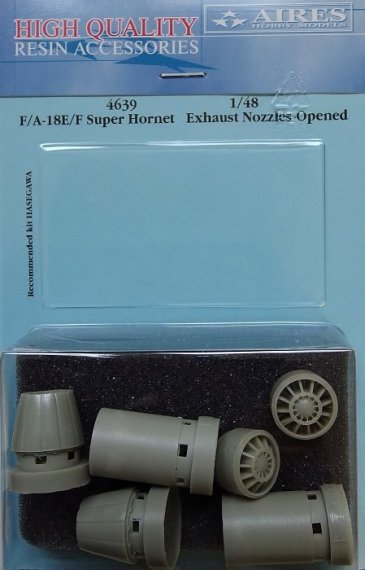 1/48 F/A-18E/F Sup.Hornet exh.nozzles opened (HAS)