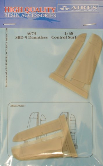 1/48 SBD-5 Dauntless control surfaces