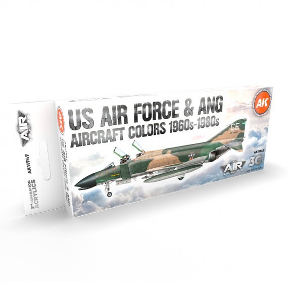 Us air force & ang aircraft colors 1960s-1980s